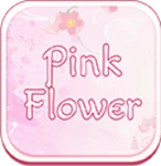 go sms pink flower theme android application logo